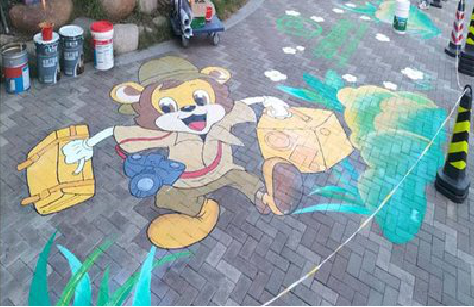 独山夏季画地面彩绘会遇到的问题