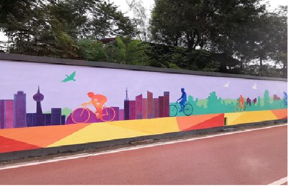 独山墙体彩绘-围墙