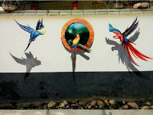 独山视觉错位-3D墙绘设计