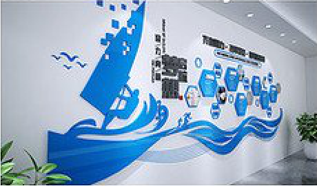 独山海浪主题文化墙如何设计？