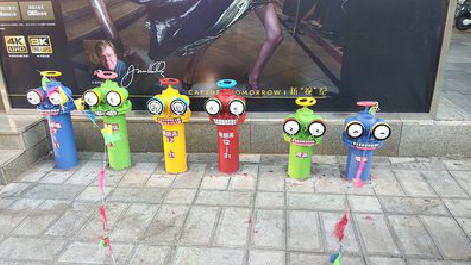 独山商业区彩绘