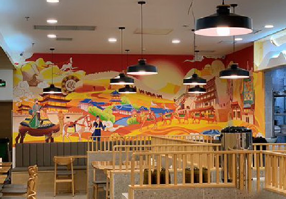 独山商业空间彩绘介绍。