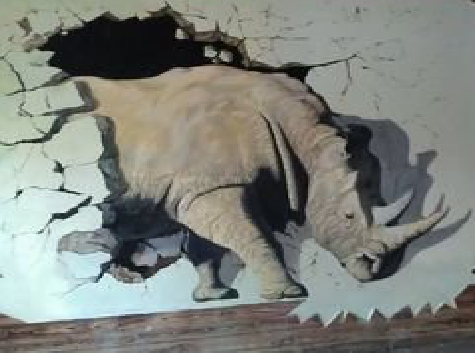 独山在墙绘中，如何绘制3D效果？