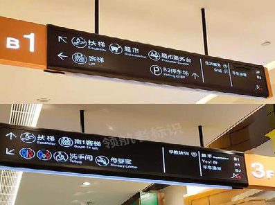 独山如何通过商场标识牌引导客流分布？