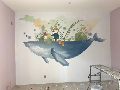 独山手绘墙的特点及优势。